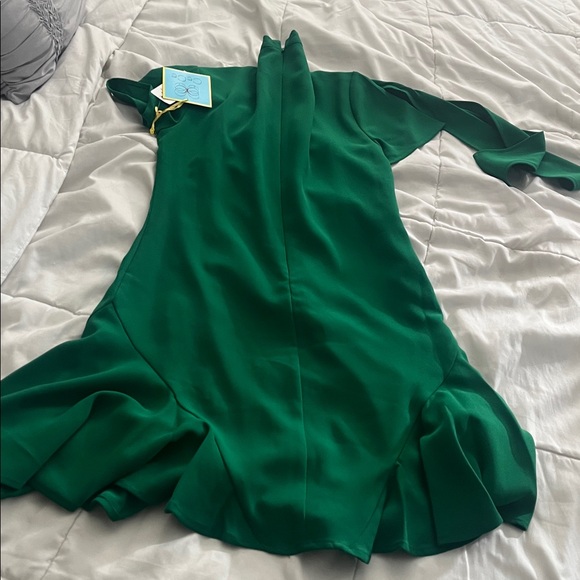 CeCe Green Ruffle Mini Dress - Picture 6 of 6